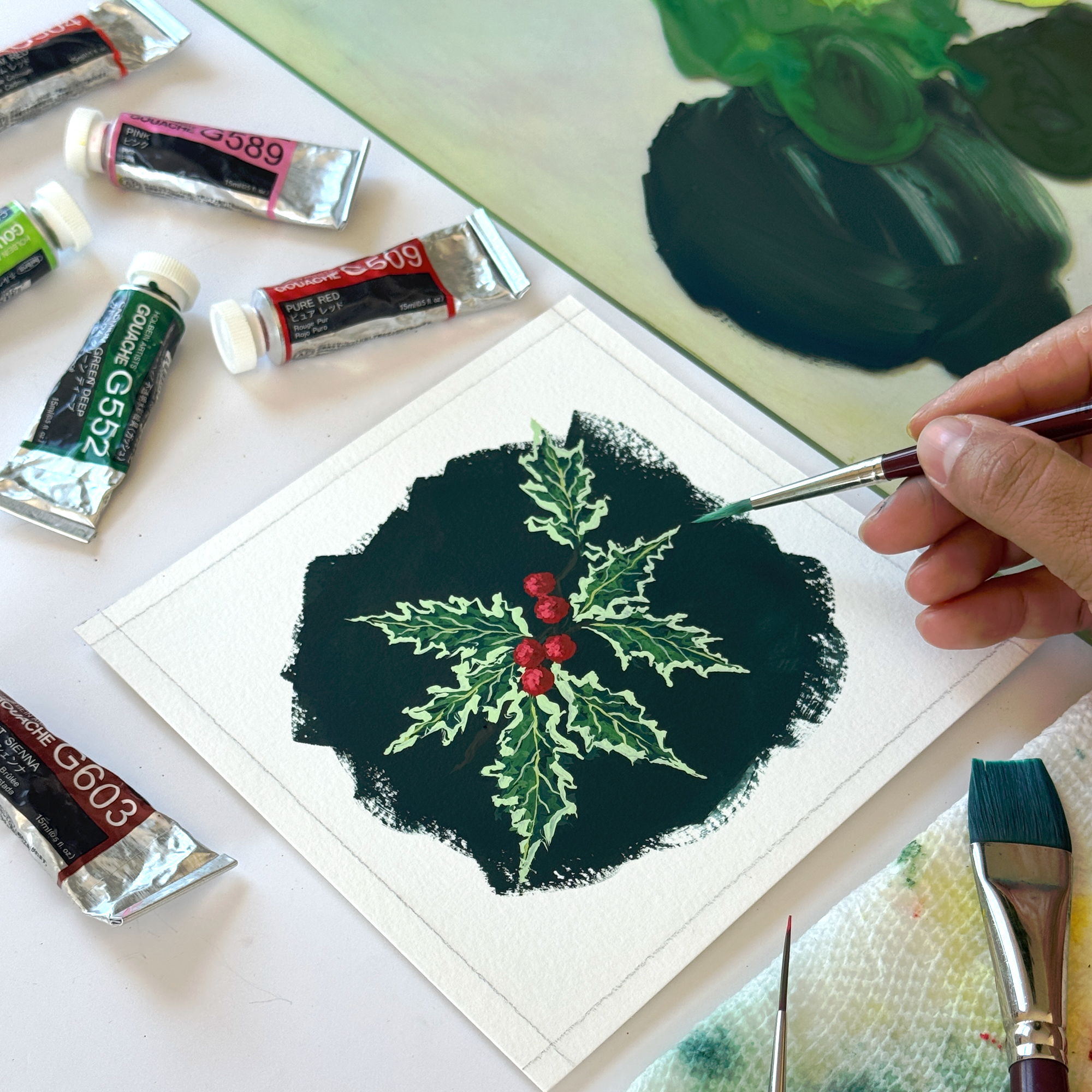 Victorian Poisonous Plant Study: Painting Holly with Annie Parkes