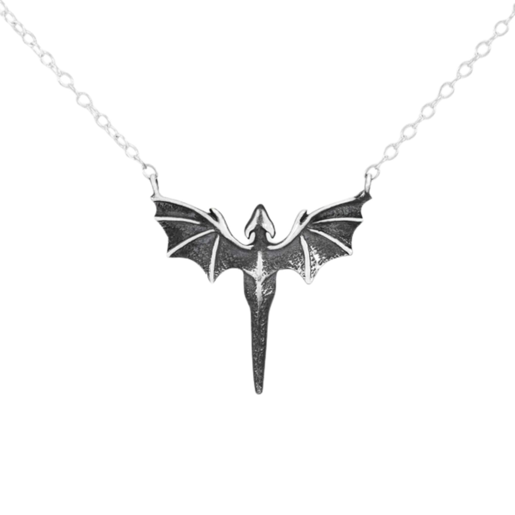 Skyborne Dragon Sterling Silver Necklace