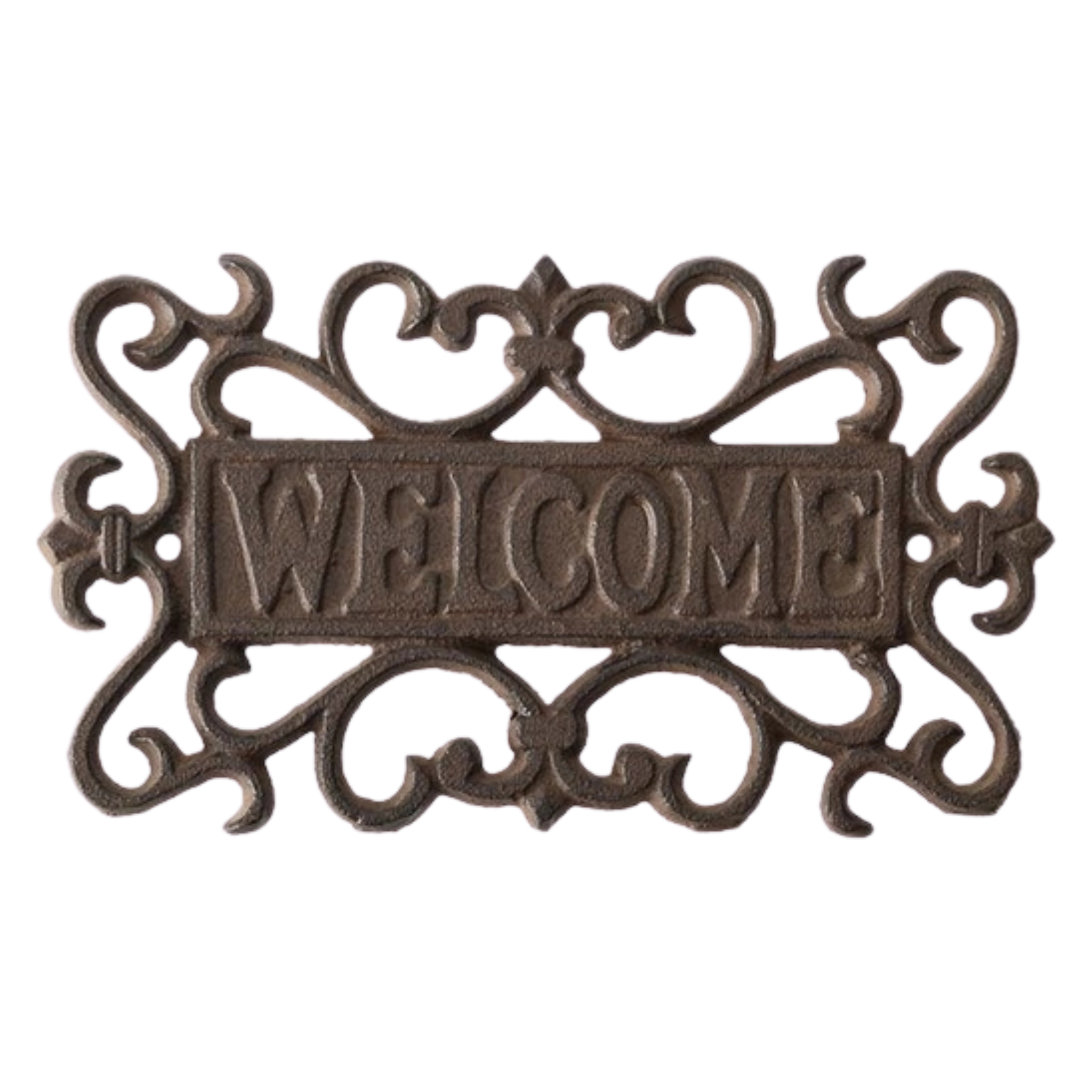 Cast Iron Welcome Sign