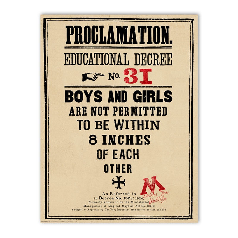 Proclamation No. 31 Poster