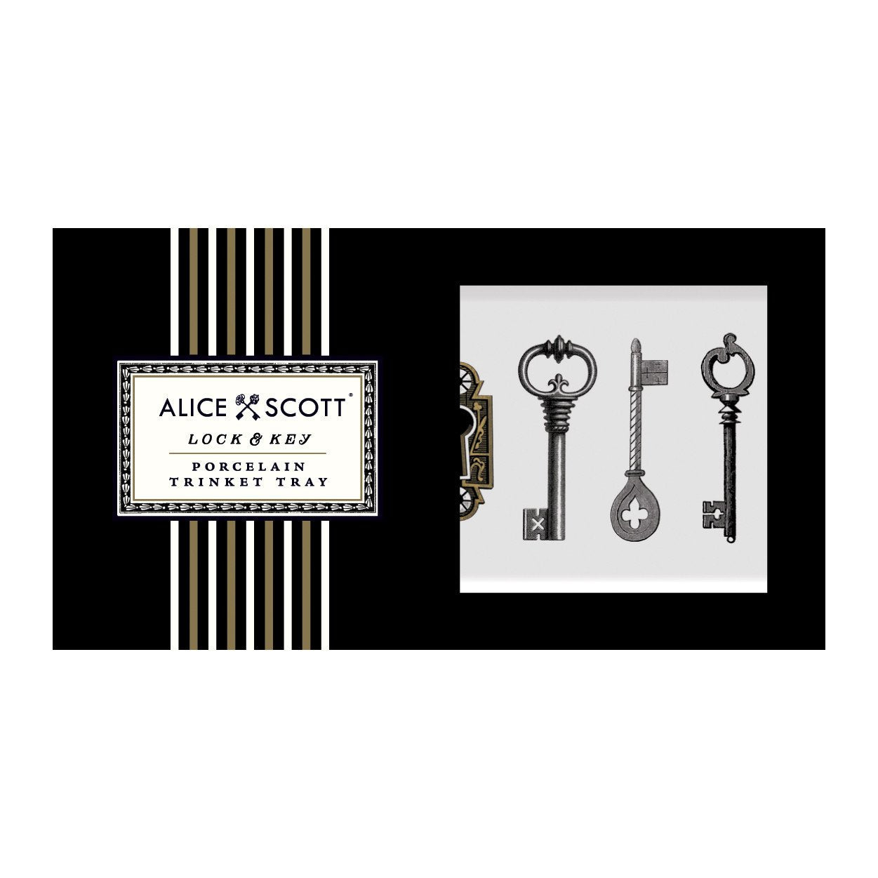 Alice Scott Porcelain Rectangular Tray