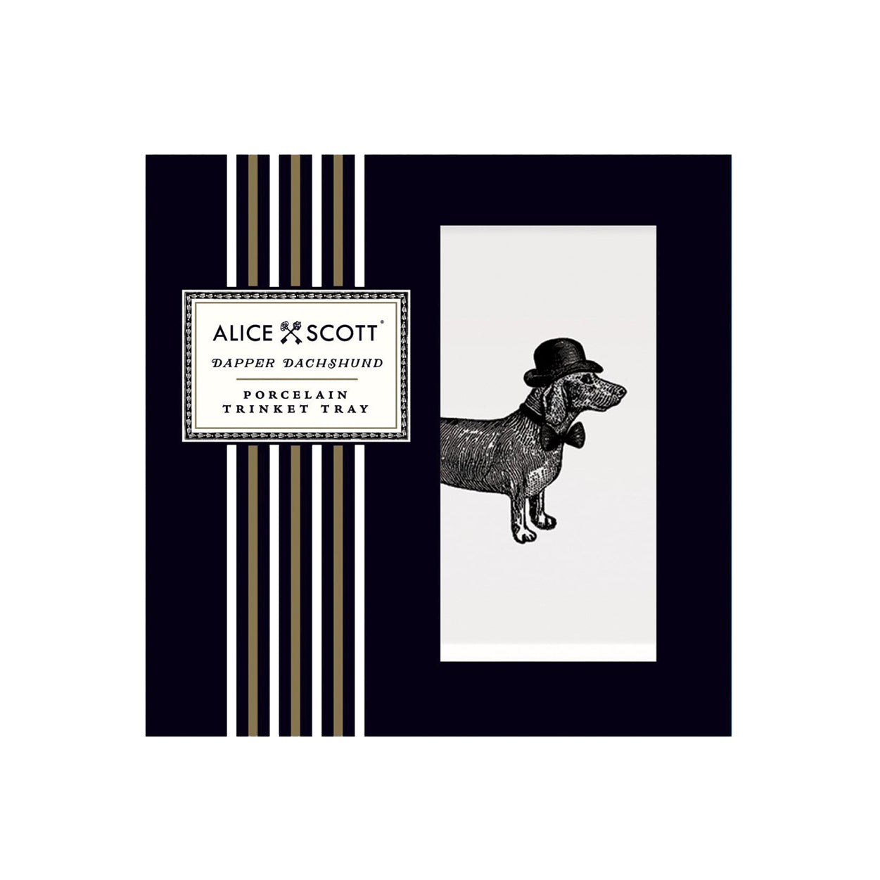 Alice Scott Porcelain Square Tray