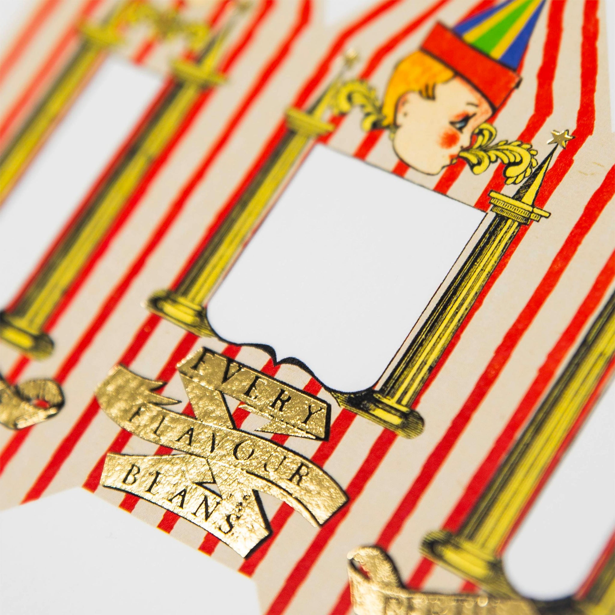 Bertie Bott's Every-Flavour Beans Packaging Foiled Notecard