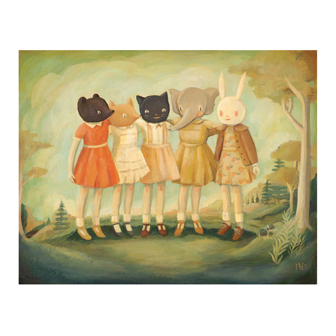 Emily Martin - Bess, Maude, Frances, Matilda & Maryanne Print