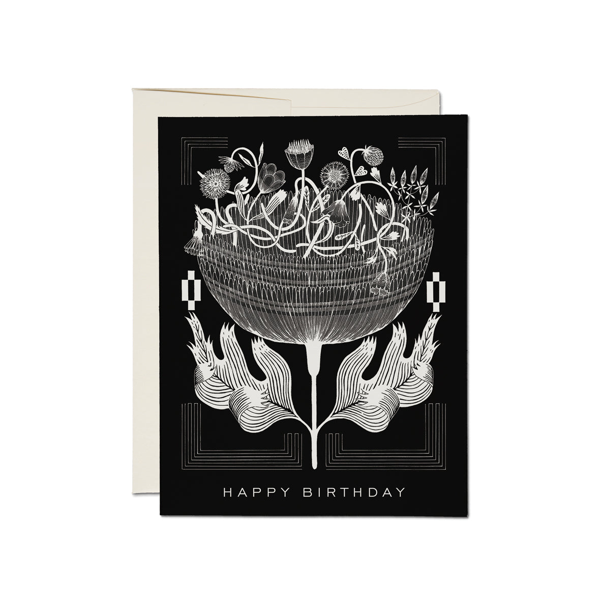 Black and White - Happy Birthday Card