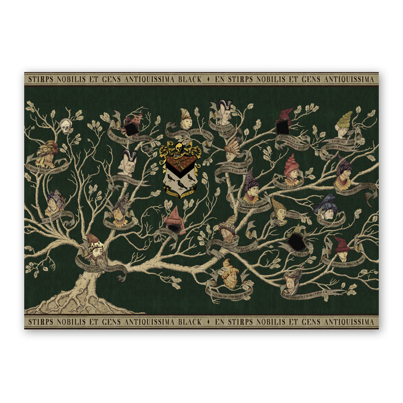 Black Family Tapestry Poster