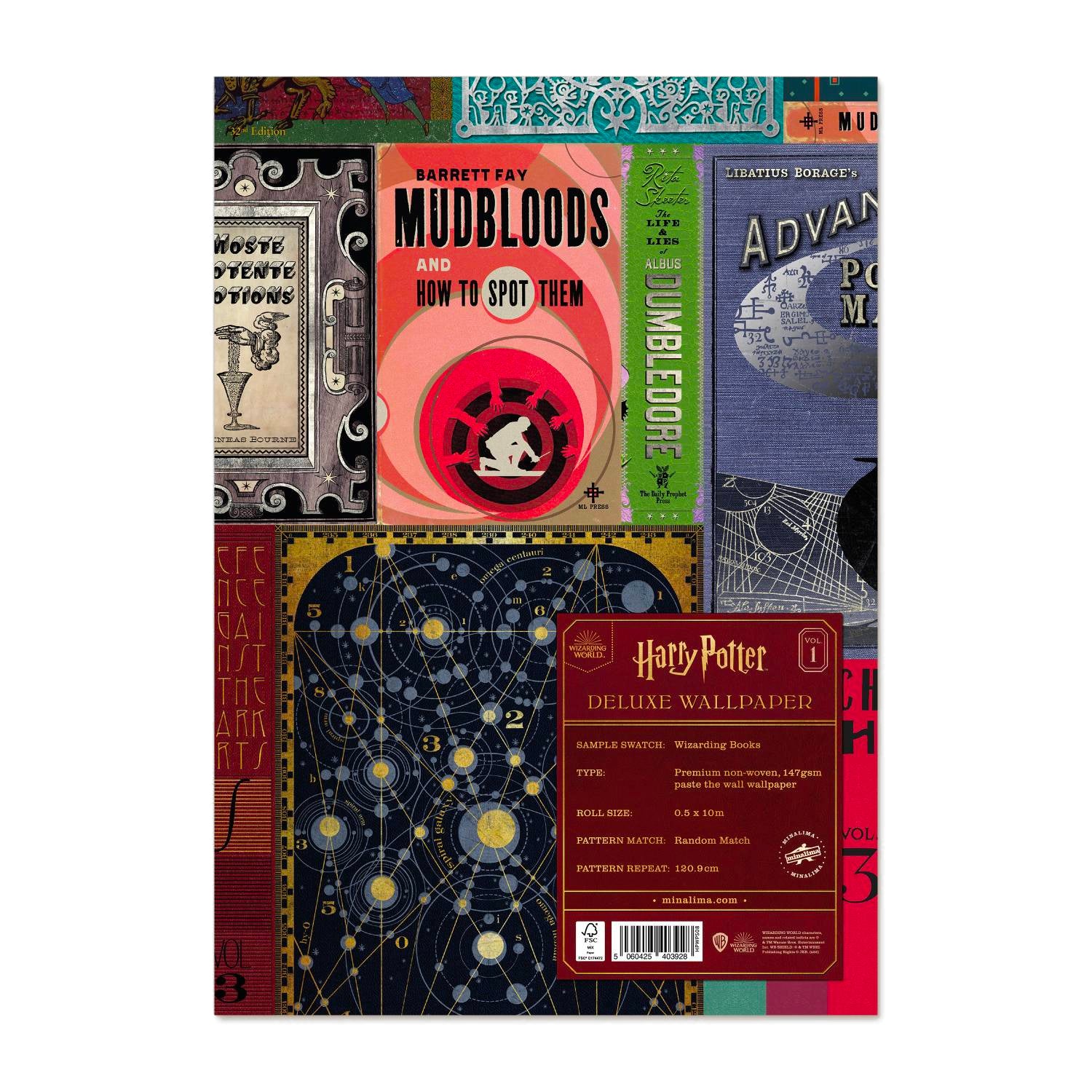 Hogwarts Library Book Covers Wallpaper