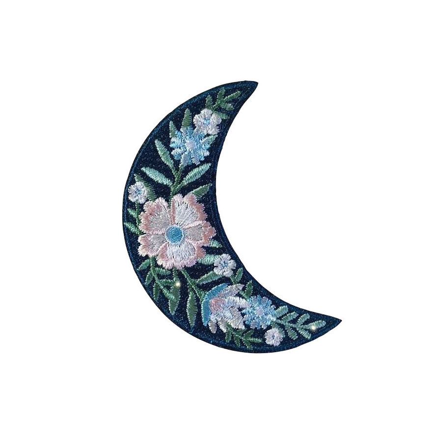 Botanical Crescent Moon Patch