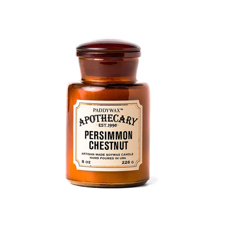 Apothecary Glass Candle - Persimmon Chestnut