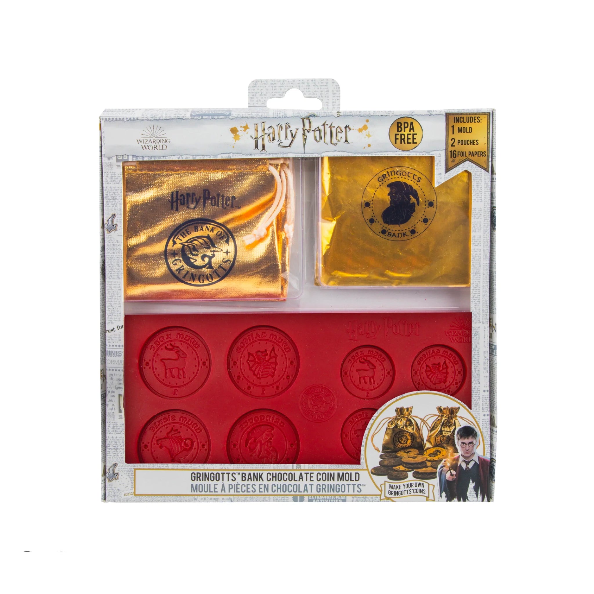 Gringotts Bank Chocolate Coin Mold Kit
