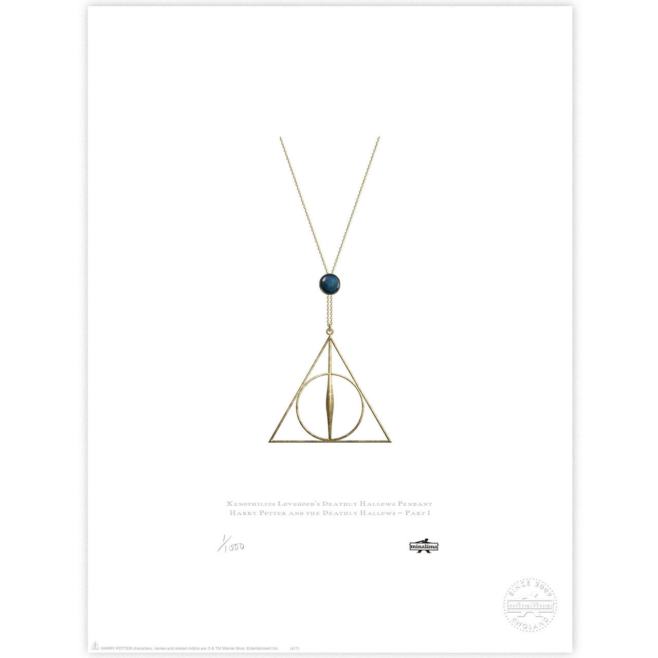 Xenophilius Lovegood's Deathly Hallows Pendant Limited Edition Art Print