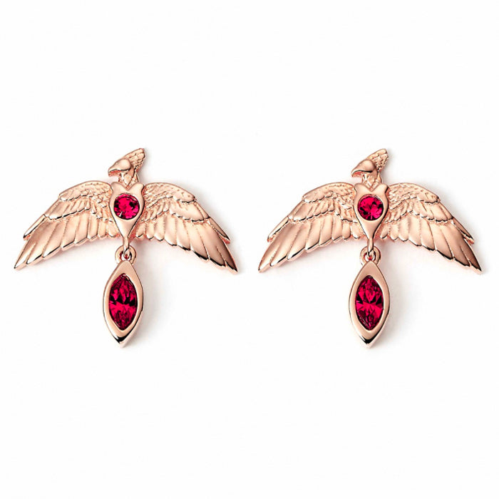 Fawkes Stud Earrings with Crystals