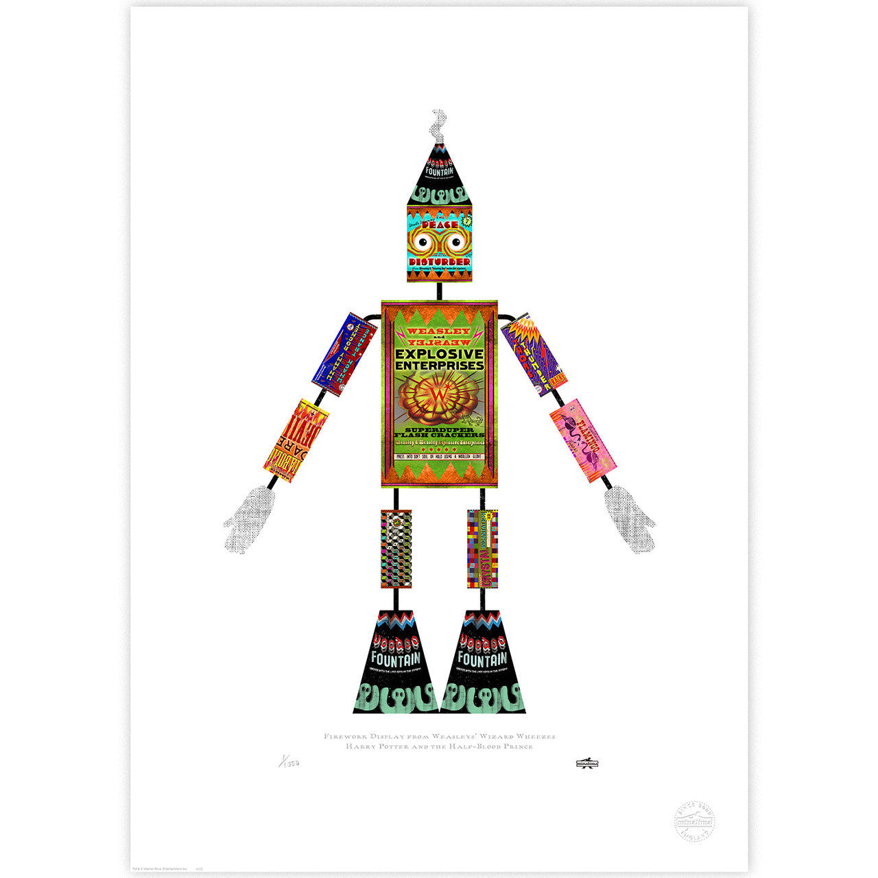 Firework Display from Weasleys' Wizard Wheezes Limited Edition Art Print