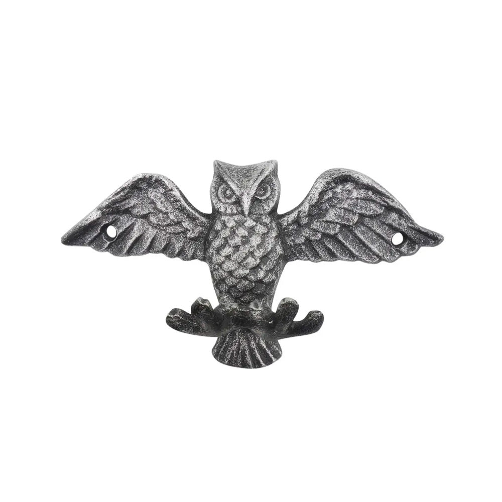 Silver Cast Iron Flying Owl Hook