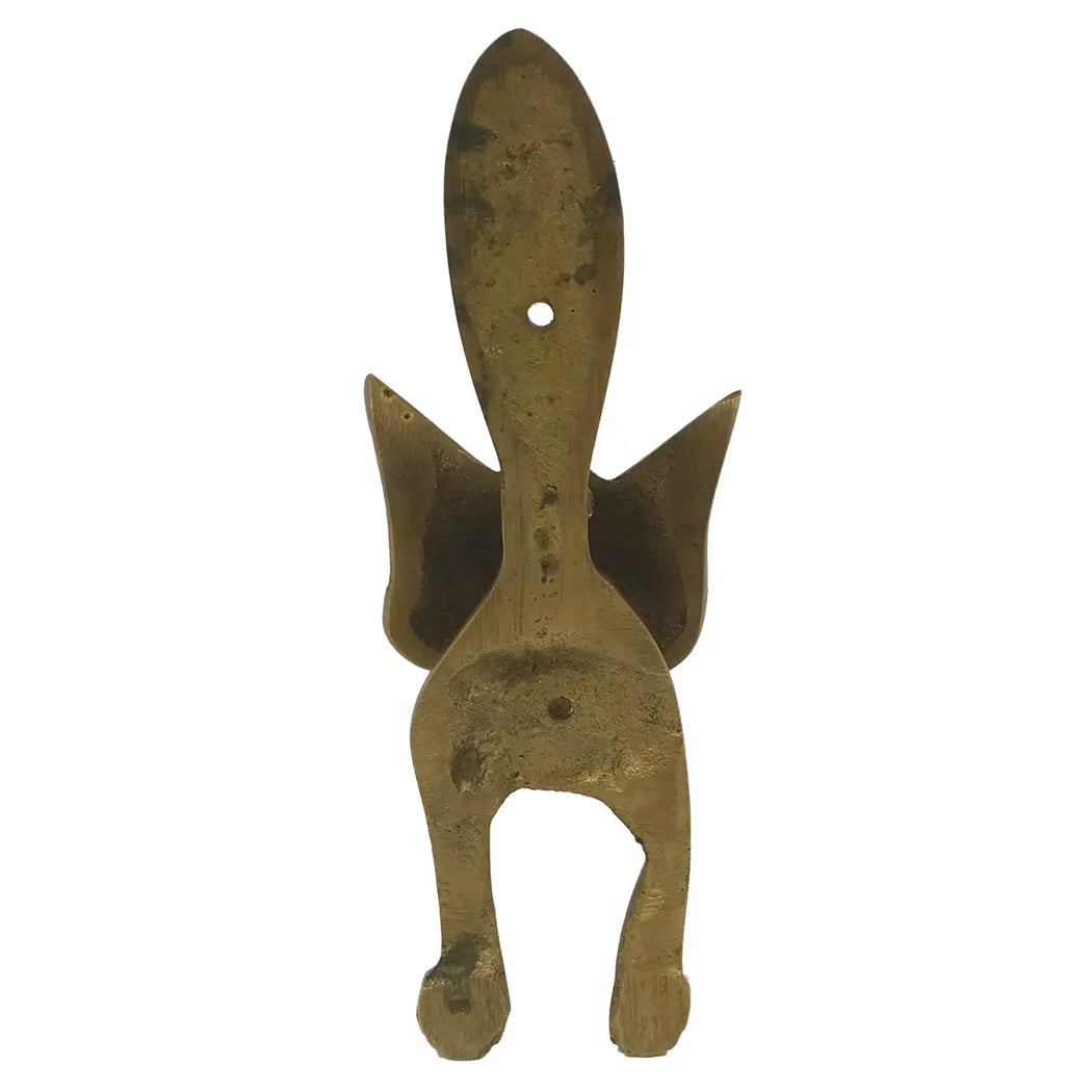 Antiqued Brass Fox Door Knocker