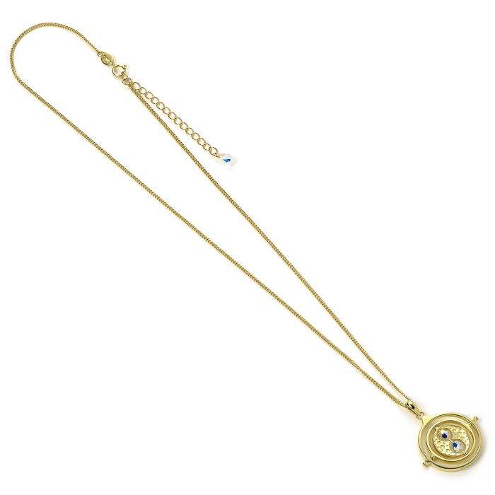 Gold Plated Crystal Time-Turner Necklace