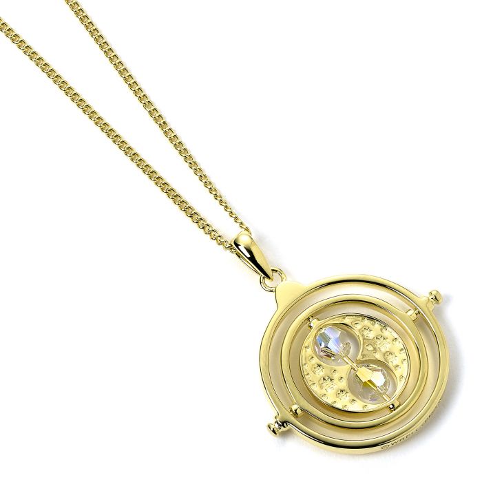 Gold Plated Crystal Time-Turner Necklace