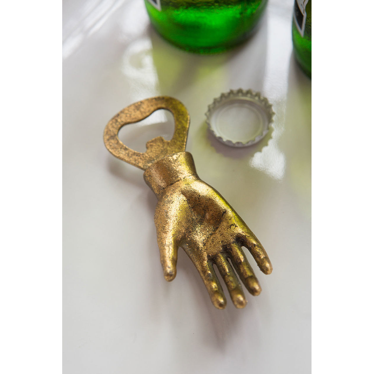 Iron Hand Bottle Opener
