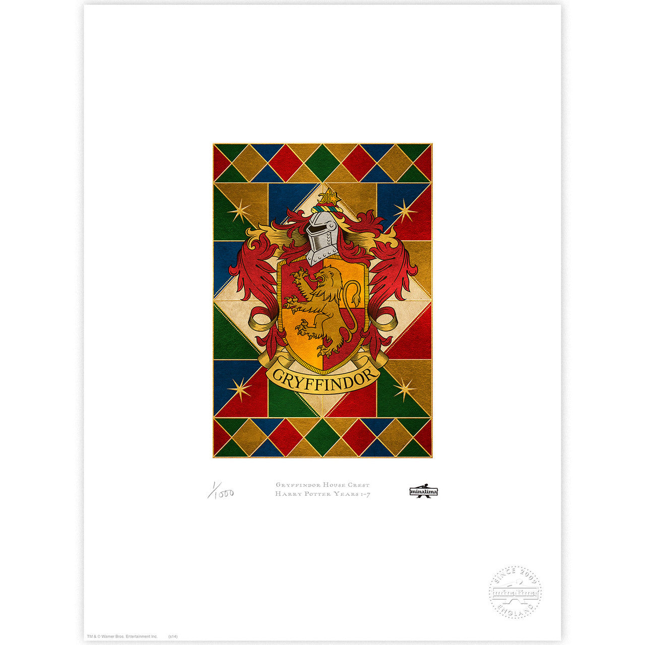 Gryffindor House Crest Limited Edition Art Print