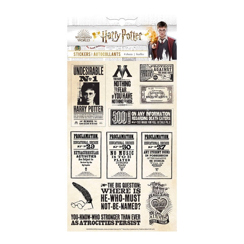 Harry Potter Papers & Proclamations Sticker Pack