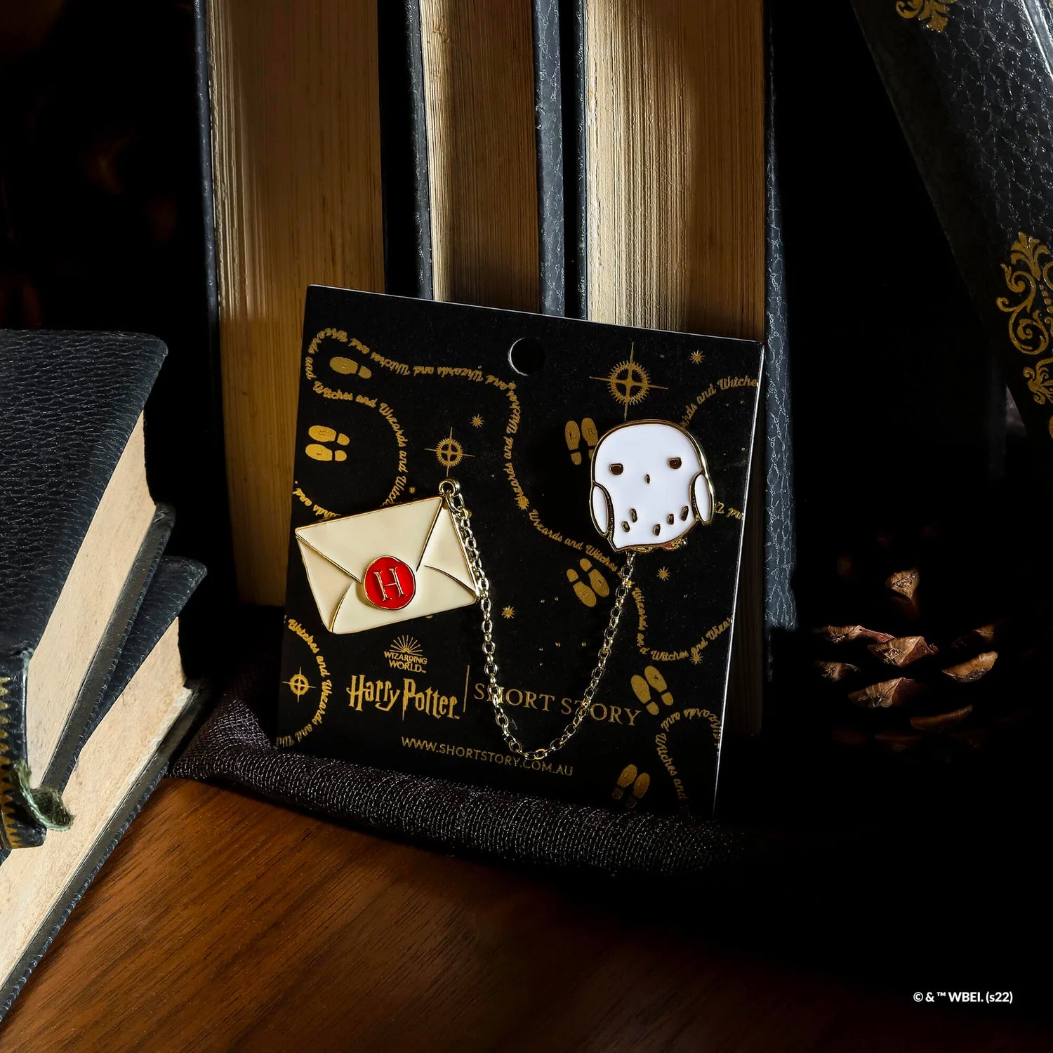 Hogwarts Letter & Hedwig Enamel Pin