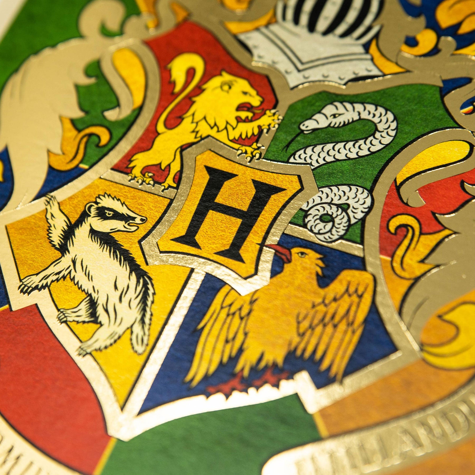 Hogwarts Crest Foiled Notecard