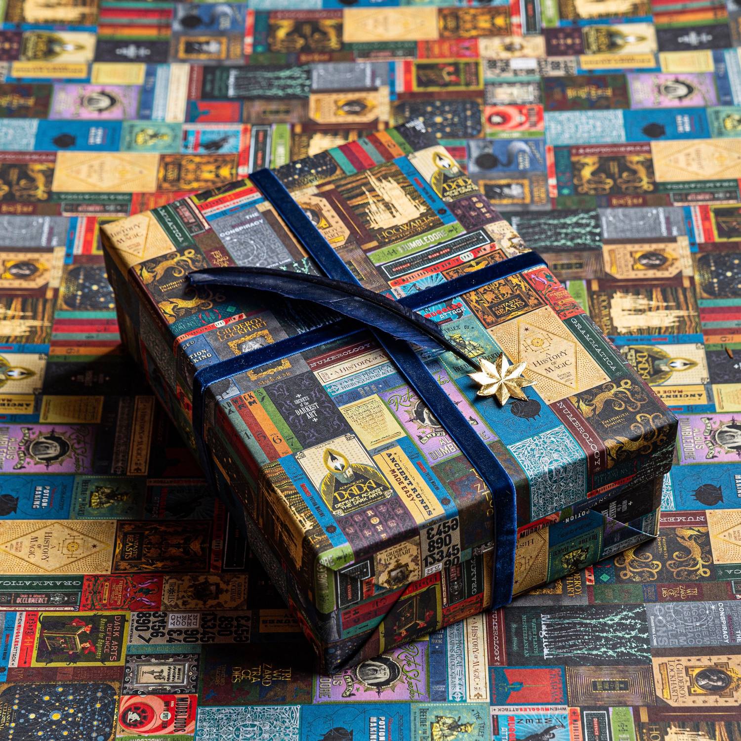 Hogwarts Book Covers Gift Wrap – Curiosa - Purveyors of Extraordinary Things
