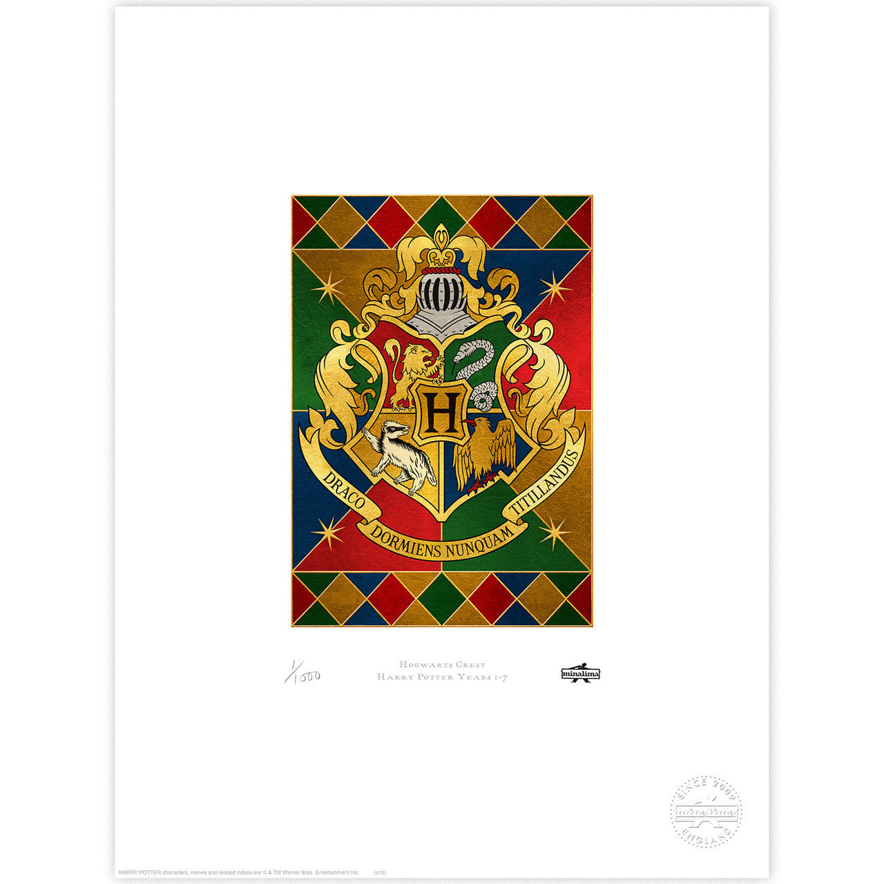 Hogwarts Crest Limited Edition Art Print