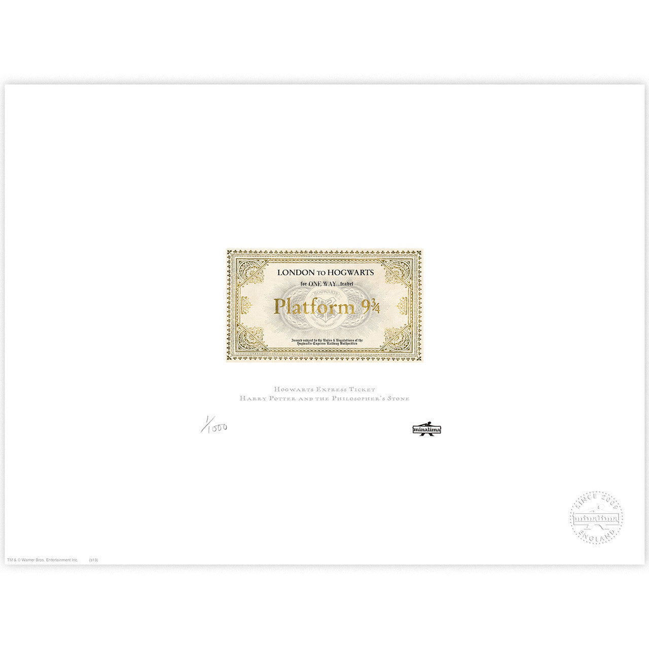 Hogwarts Express Ticket Limited Edition Art Print