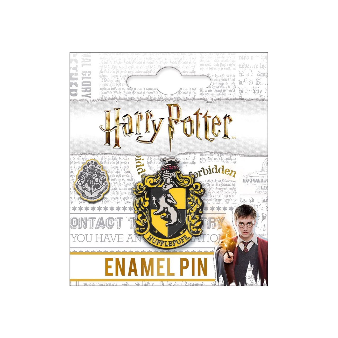 Hufflepuff Crest Enamel Pin