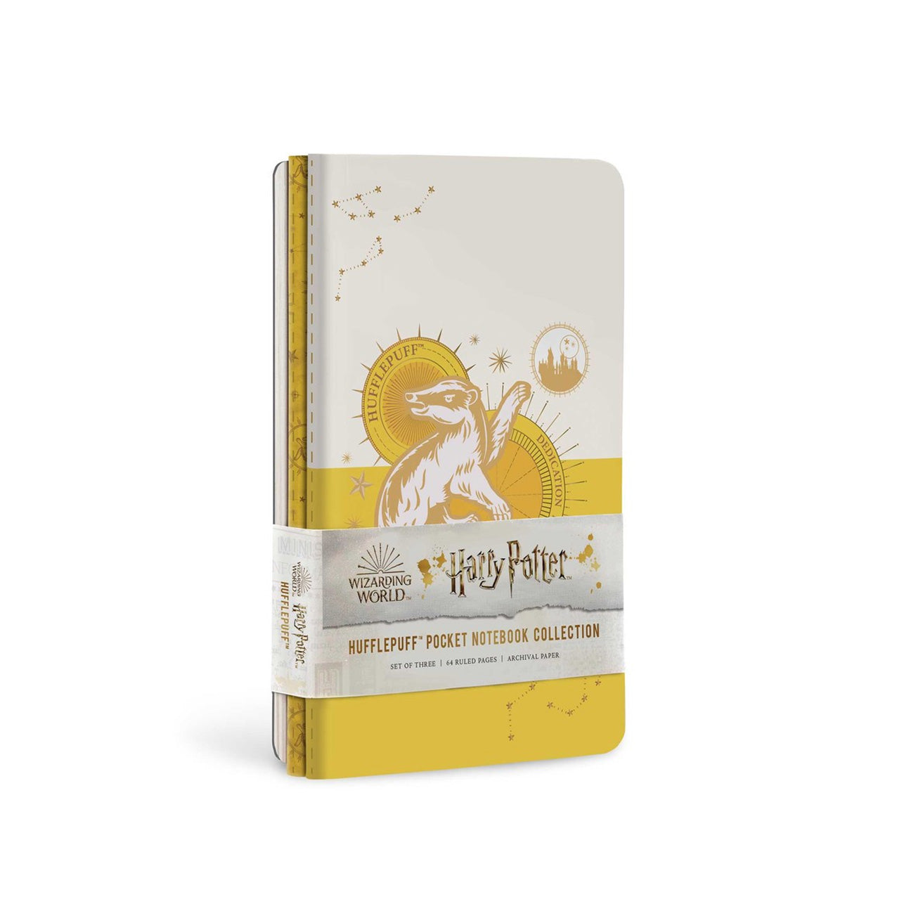 Hufflepuff Constellation Pocket Notebook Collection, Set of 3