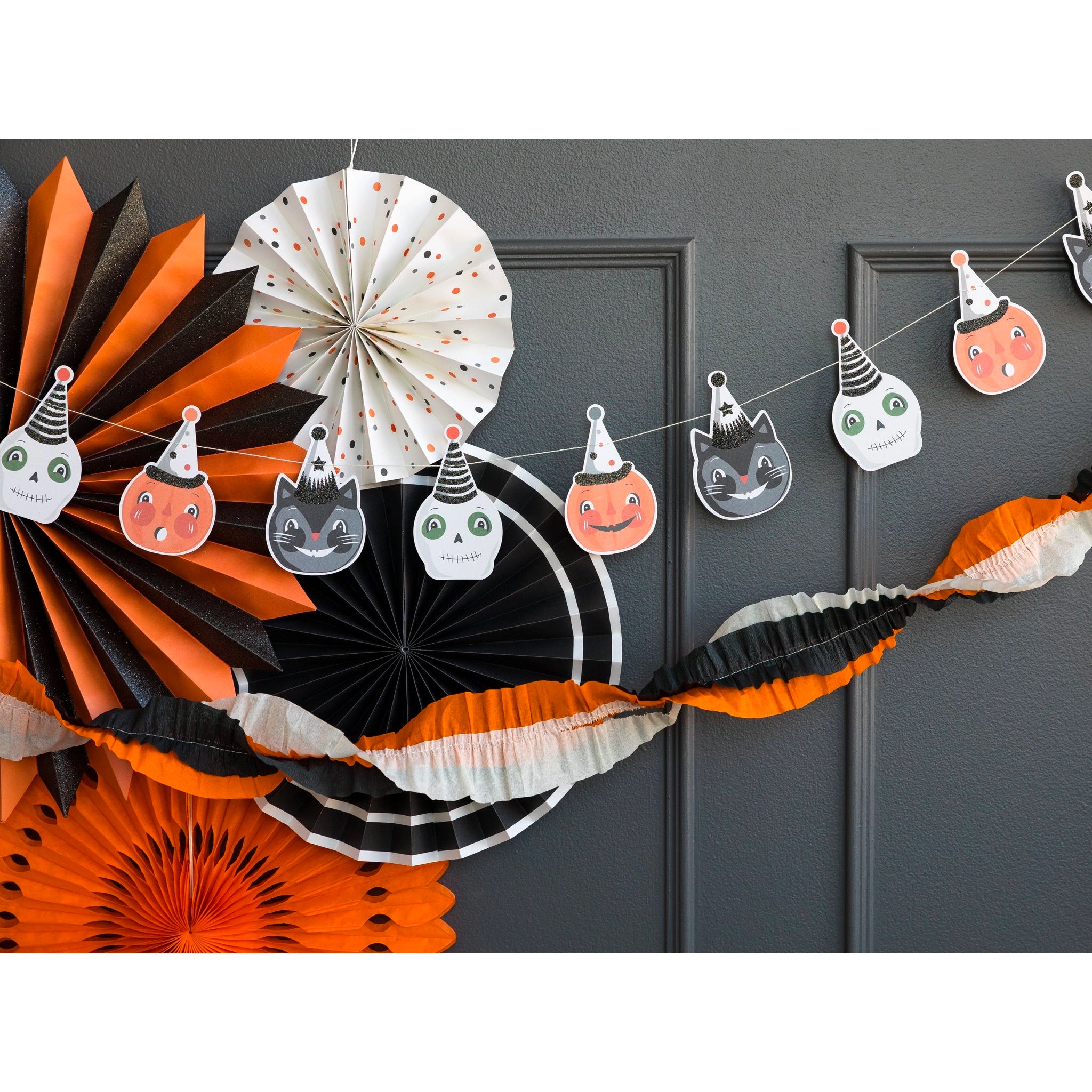 Vintage Halloween Icon Banner