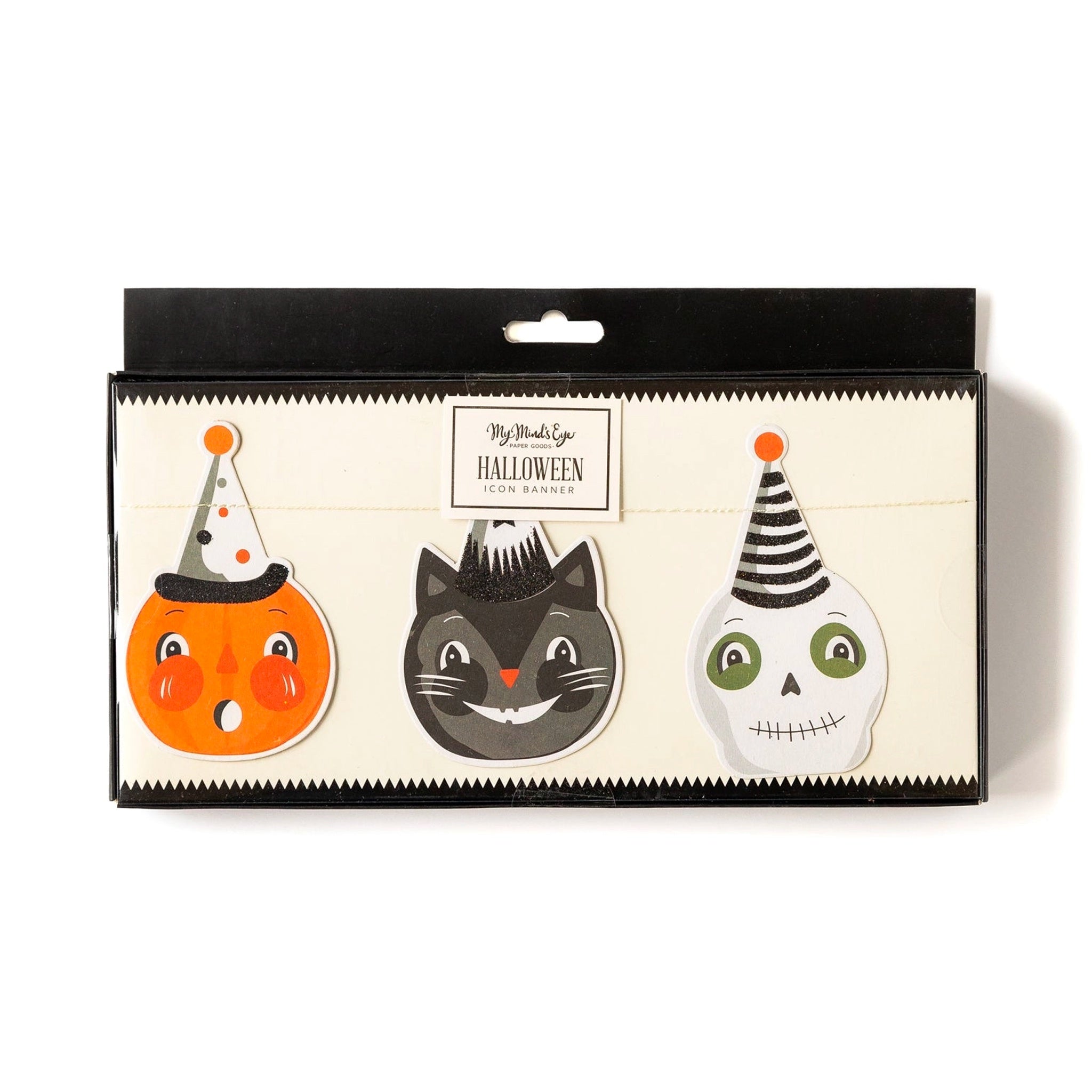 Vintage Halloween Icon Banner
