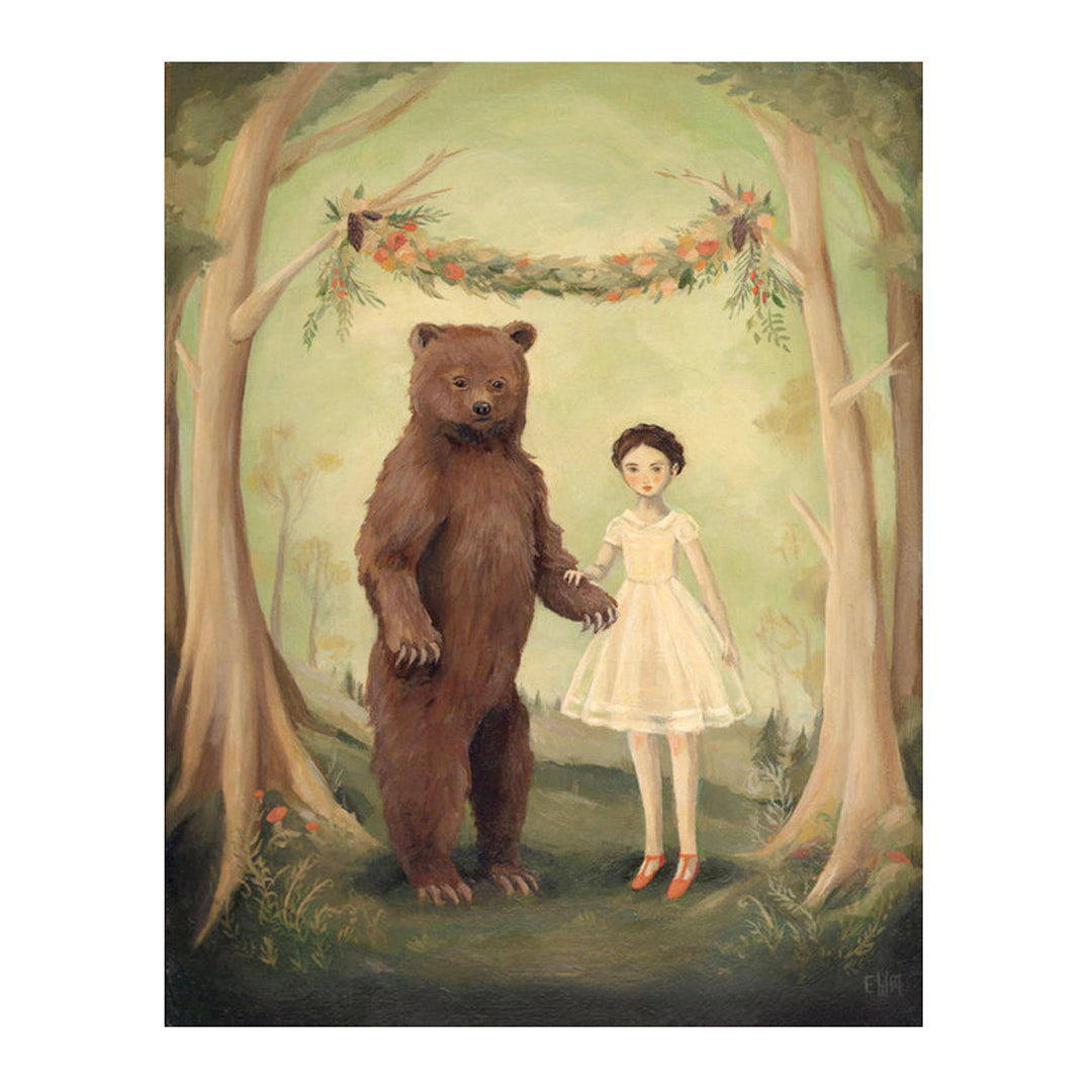 Emily Martin - In the Spring, She Married a Bear Print