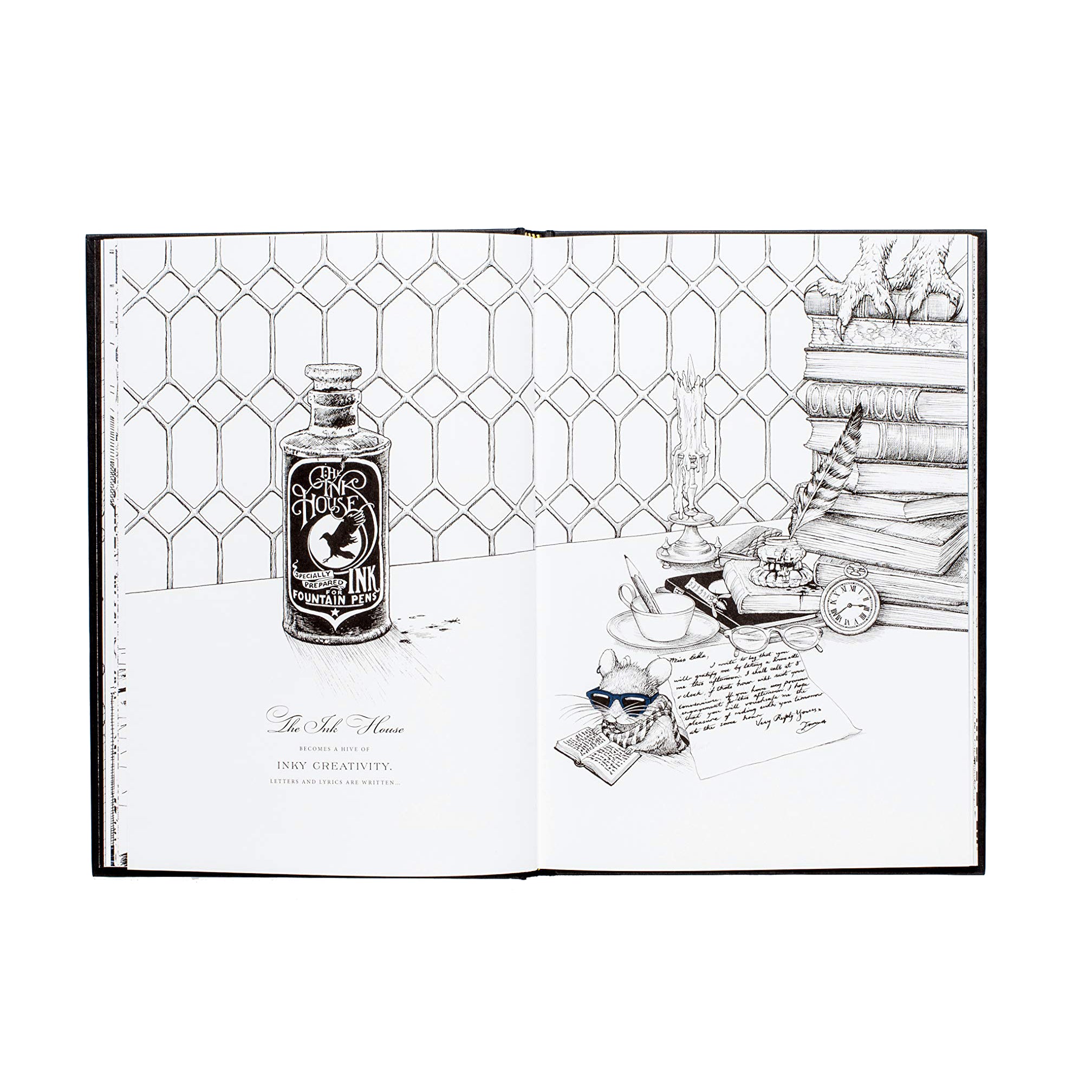 The Ink House: A Gothic Mansion Colouring Book