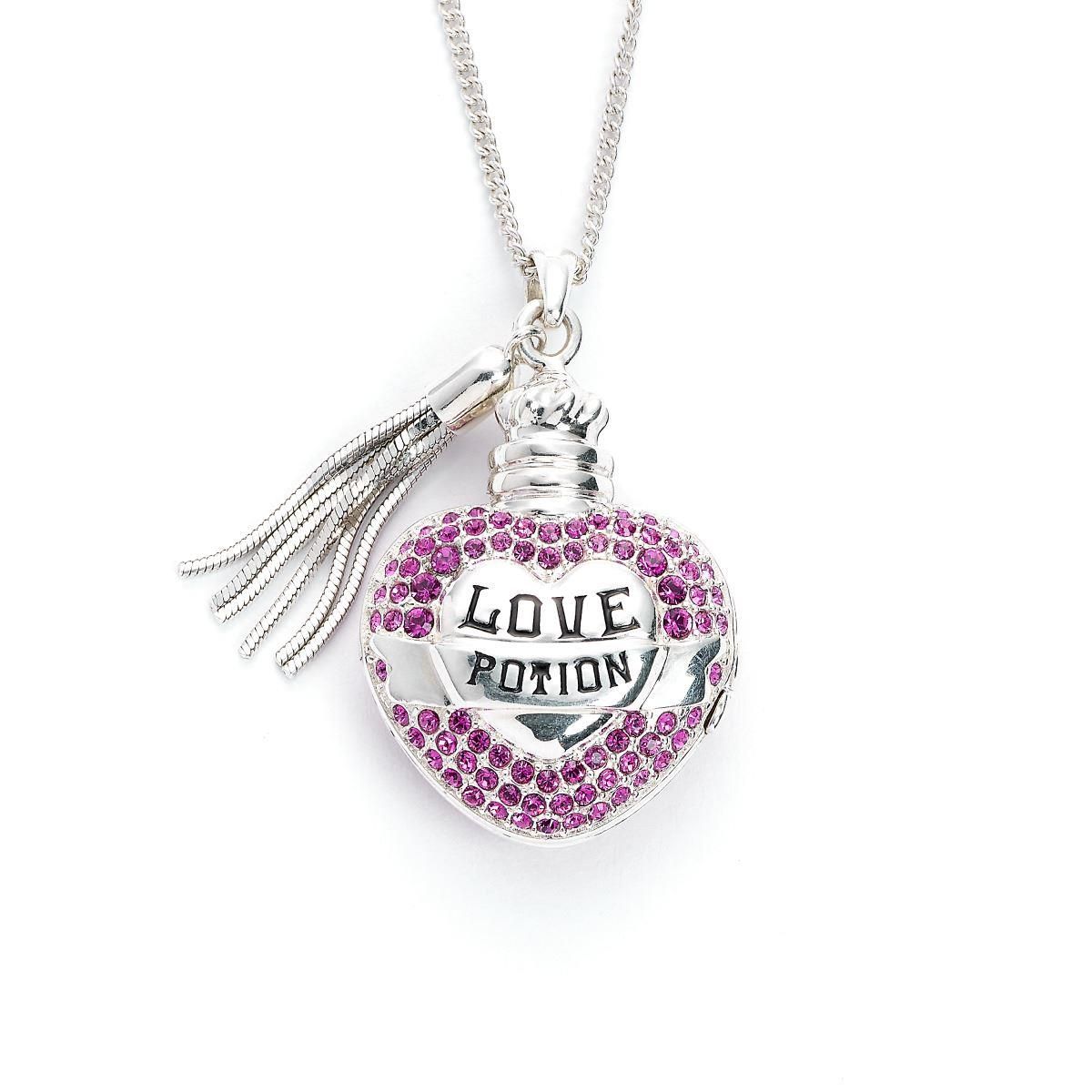 Sterling Silver Crystal Love Potion Locket