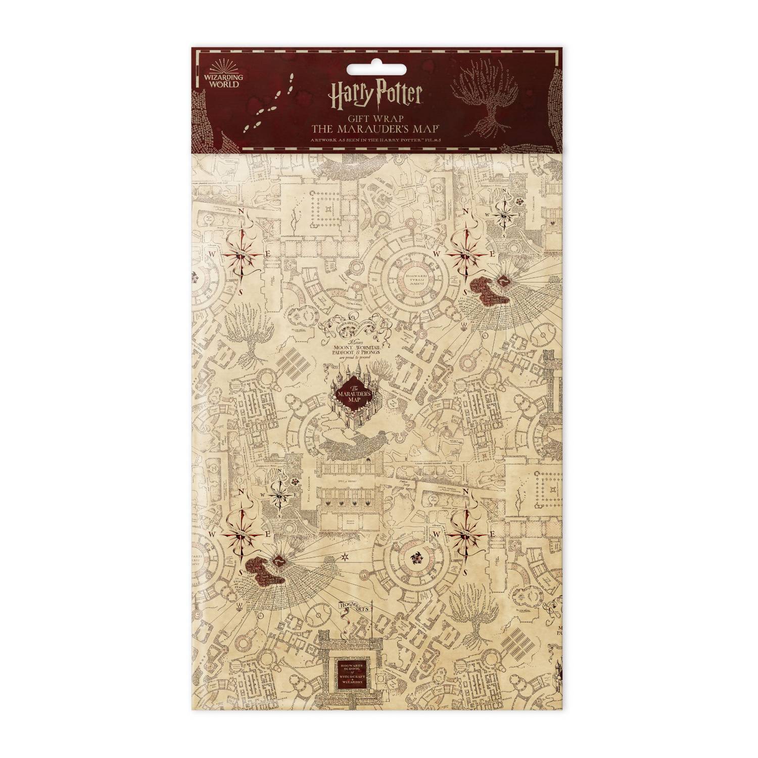 The Marauder's Map Gift Wrap