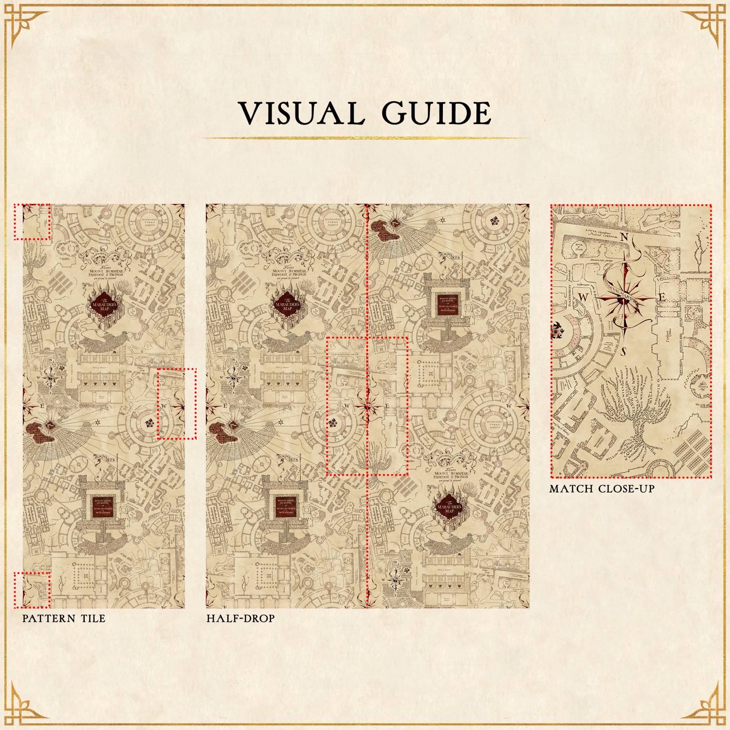 Marauder's Map Wallpaper – Curiosa - Purveyors of Extraordinary Things