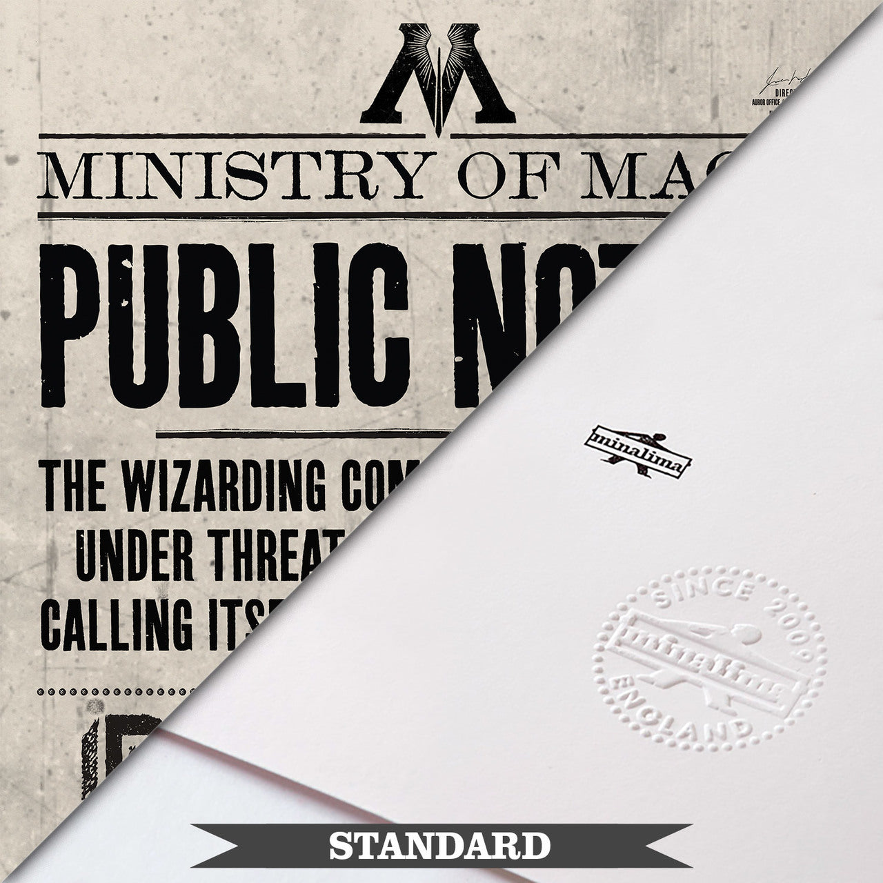 Ministry of Magic Public Notice Limited Edition Art Print