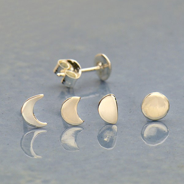 Sterling Silver Moon Phase Stack