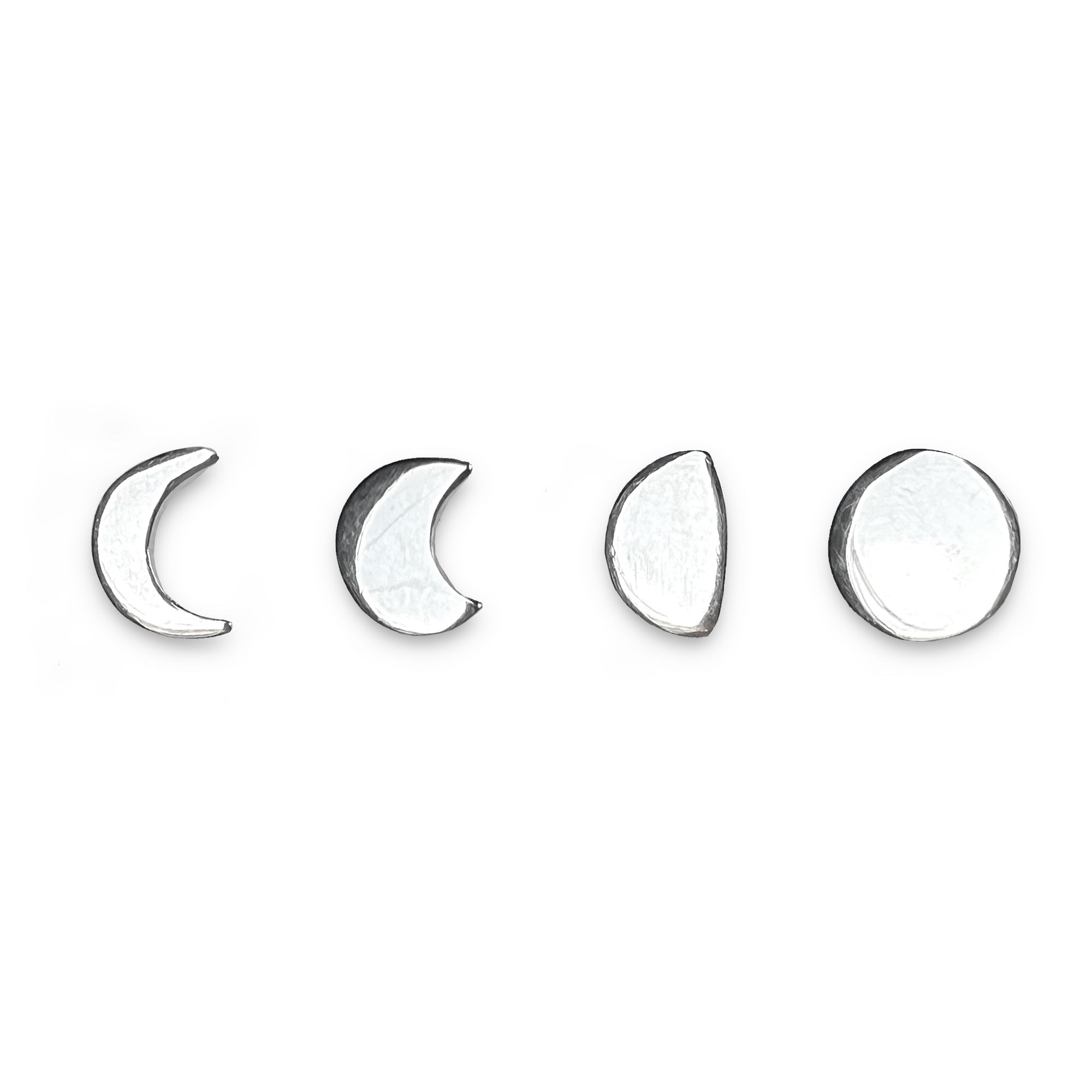 Sterling Silver Moon Phase Stack