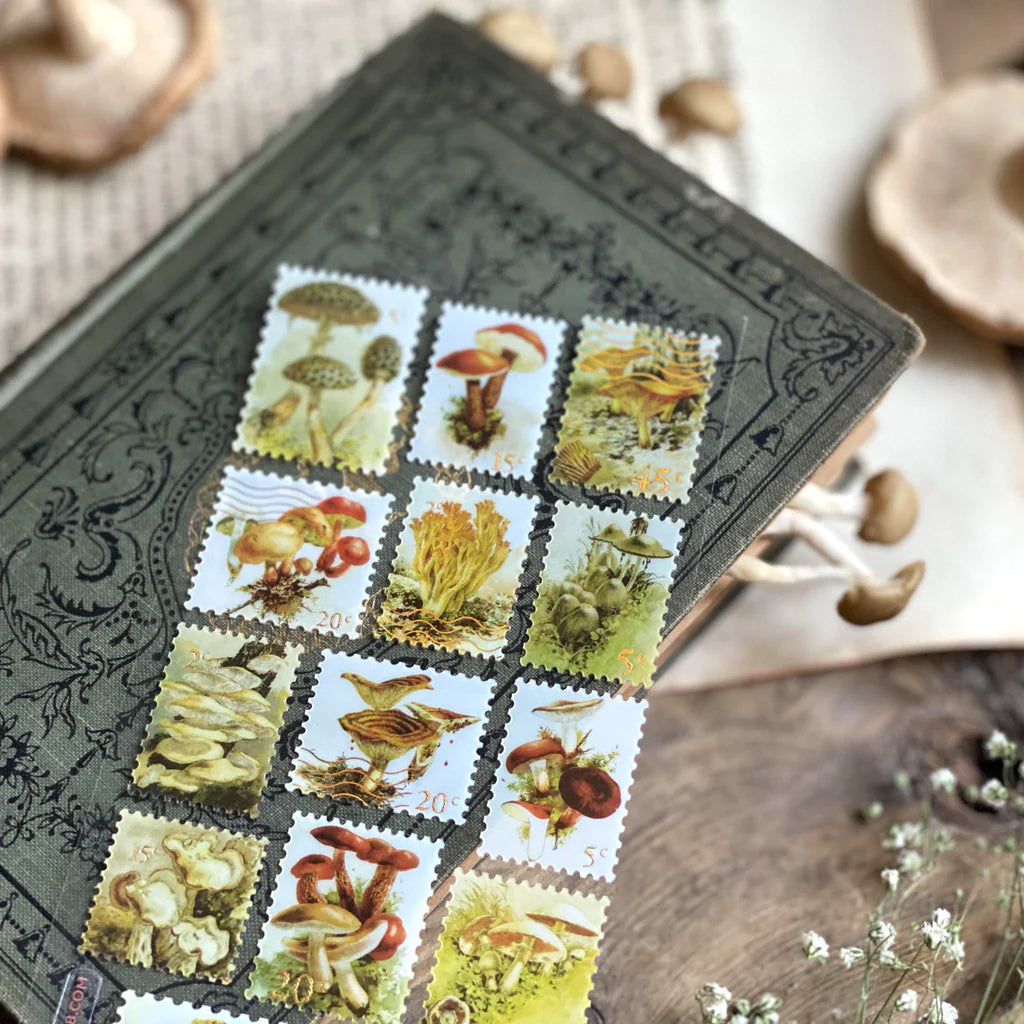 Mushroom Stamps Sticker Sheet