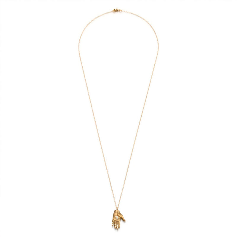 Tiny Mystic Hand Necklace