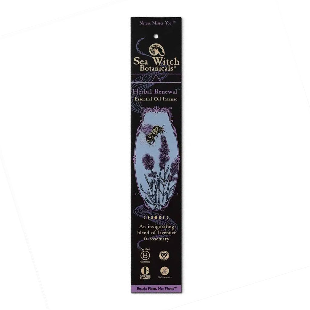Herbal Renewal All-Natural Incense (Lavendar & Rosemary)