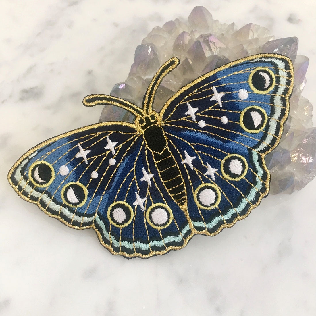 Night Butterfly Iron-On Patch