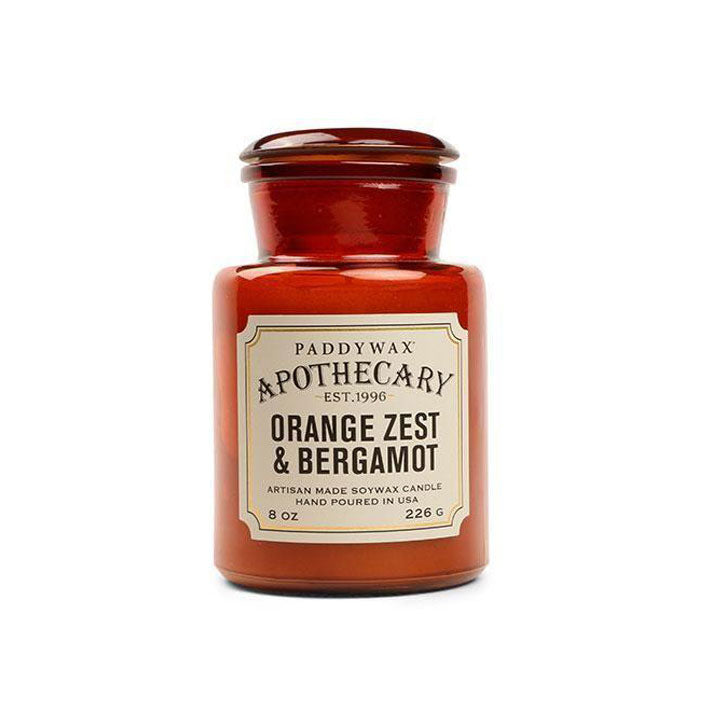 Apothecary Glass Candle - Orange Zest & Bergamot