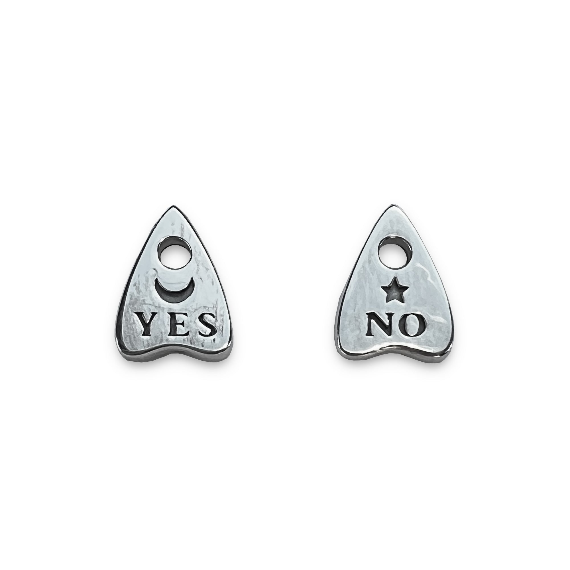 Sterling Silver Ouija Planchette Earrings