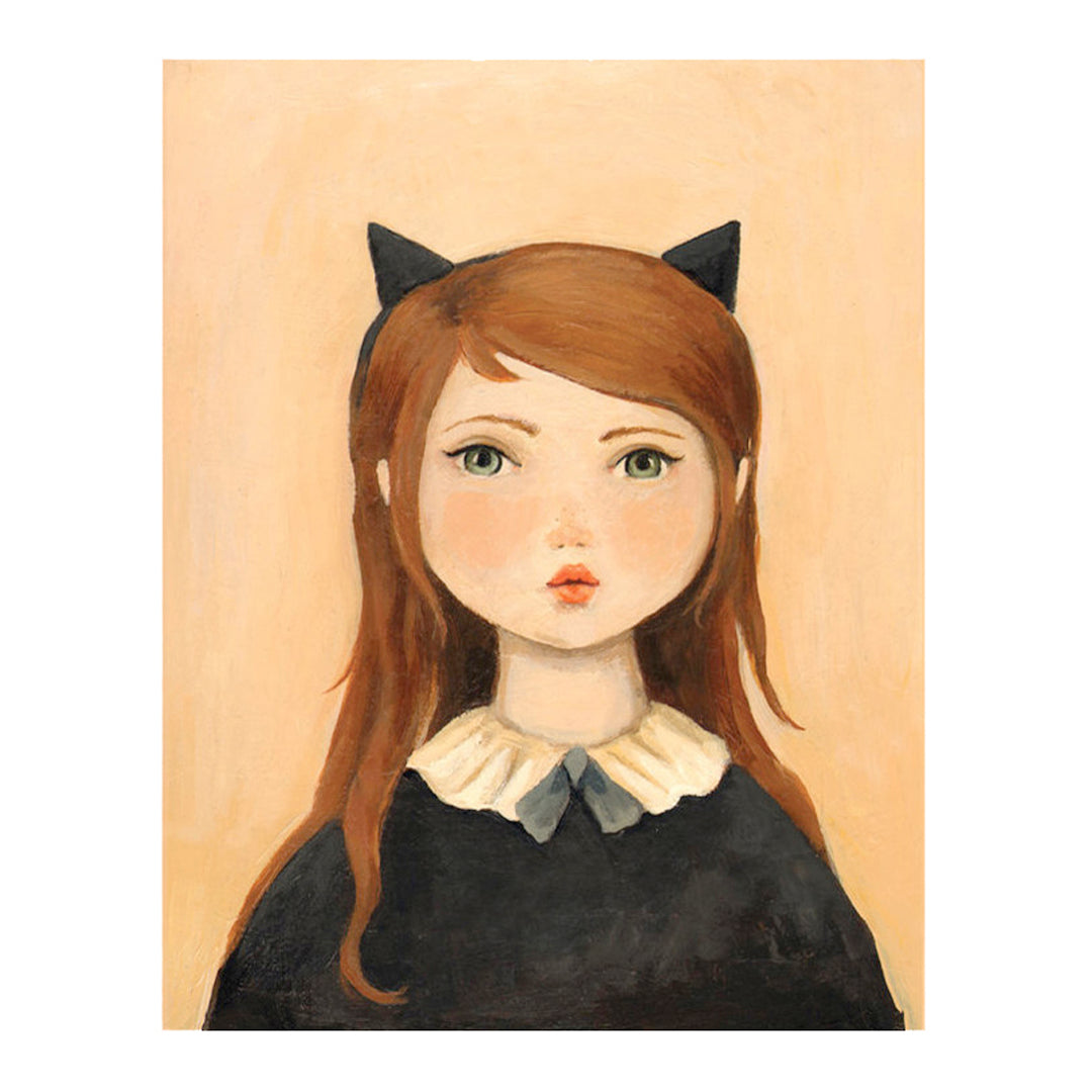 Emily Martin - Portrait with Cat Ears Print