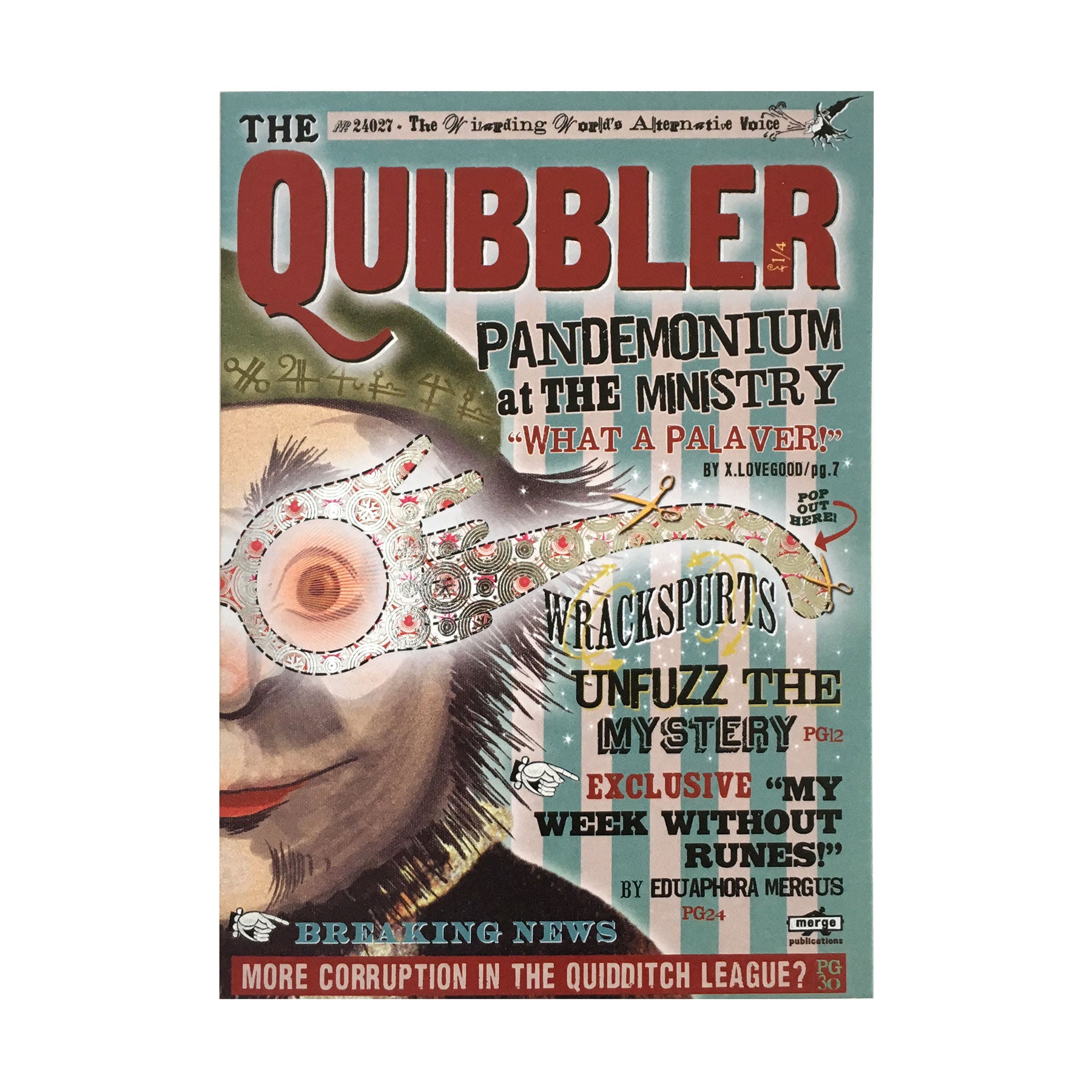 The Quibbler Foiled Notecard