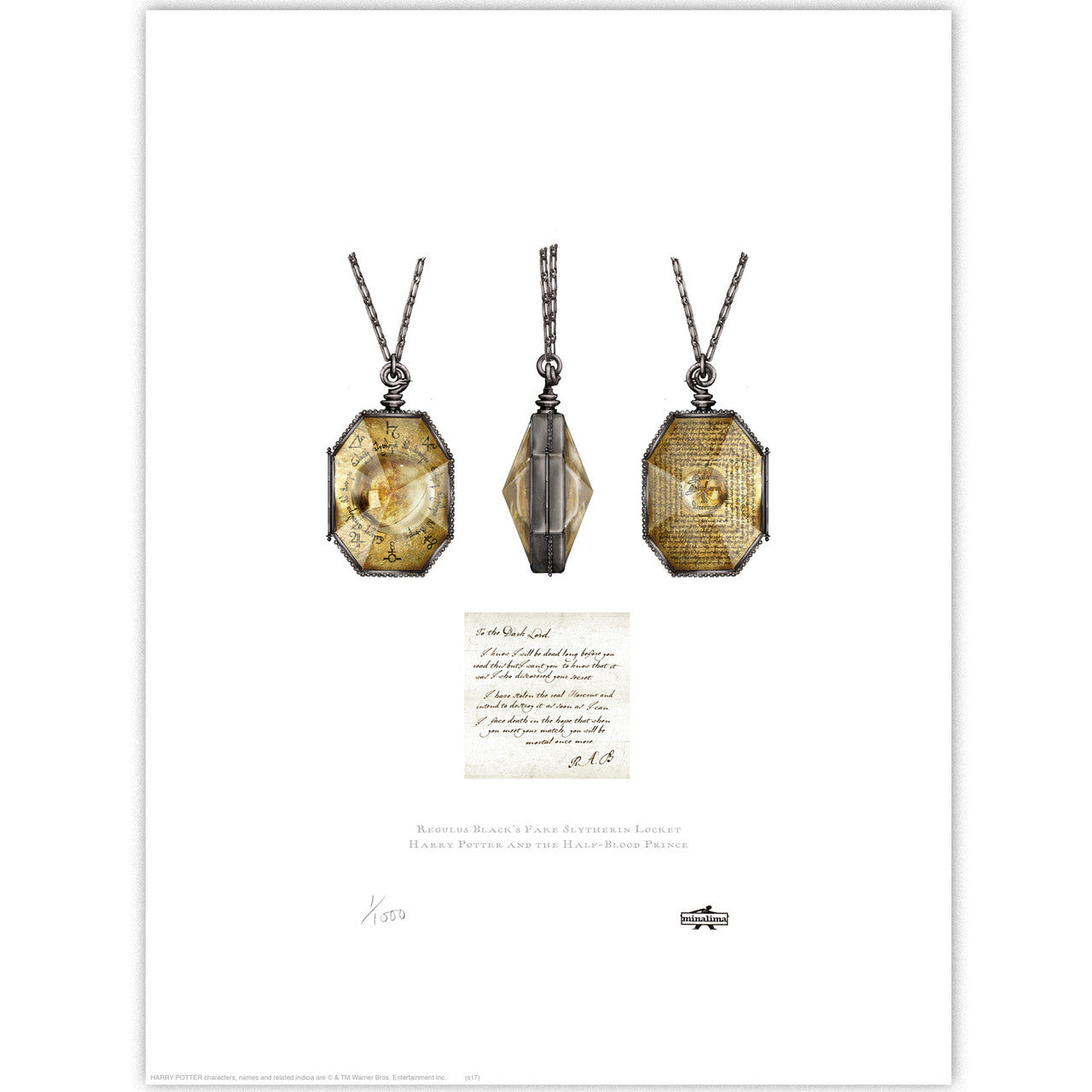 Harry potter locket charms top
